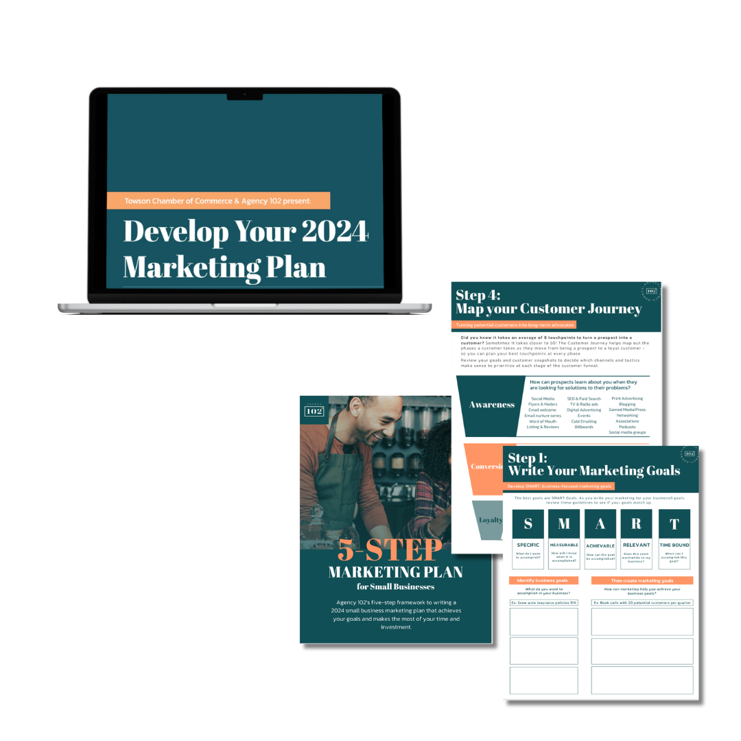 Workbook + Recording Develop Your 2024 Marketing Plan with Agency 102